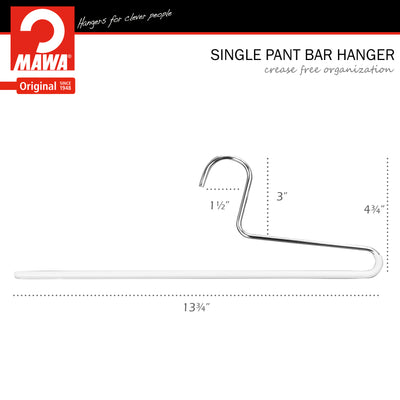 Each hanger is 13.75 inch wide by 4.75 inch high