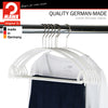 Euro Space-Saving Shirt with Pant Bar & Skirt Hook Hanger, 42-PTU, White