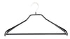 BodyForm Series- Steel Hanger Wide Shoulder Support & Pant Bar, Model 42-LS, Black