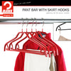 Silhouette Shirt Hanger with Bar & Hook, 41-FRS, New Red