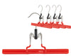 Pant Clamp Hanger with Slip Grip Coating, M-26, New Red