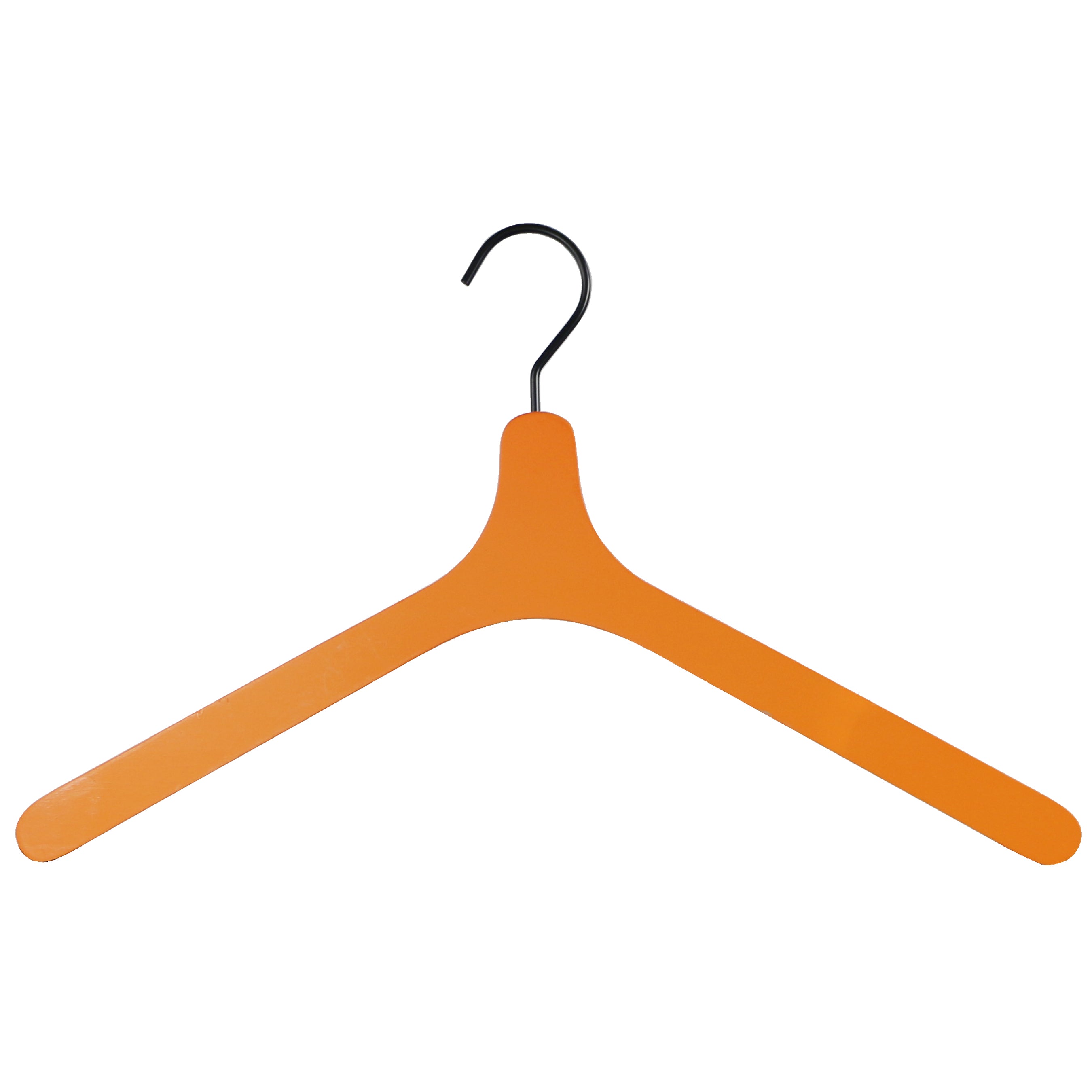 Zoom Wooden Hanger, Flat Form Shirt Hanger, Orange