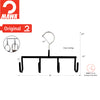 Accessory Series-Steel Coated Belt/Jewelry Hook Hanger, Model GH, Black