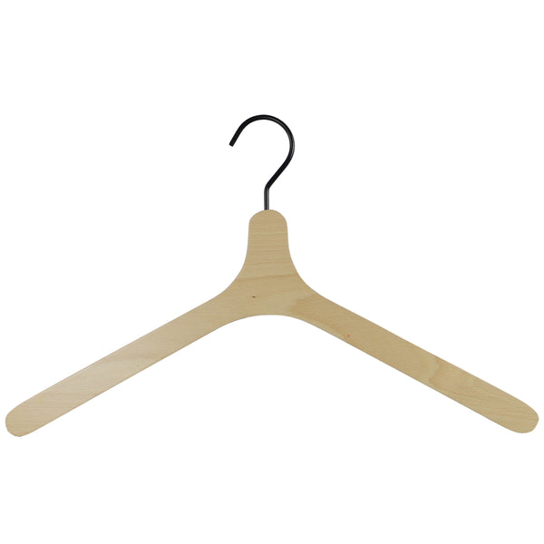 Zoom Wooden Hanger, Flat Form Shirt Hanger, Natural