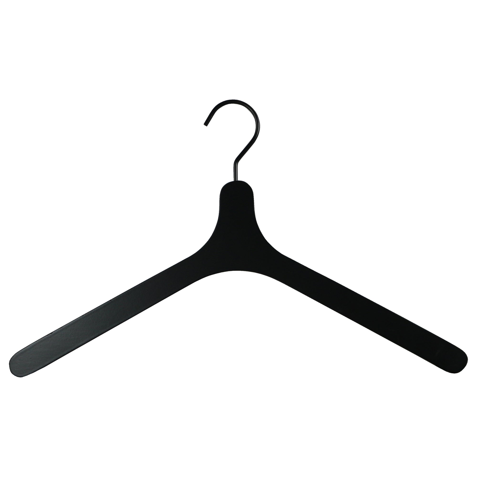 Zoom Wooden Hanger, Flat Form Shirt Hanger, Black –
